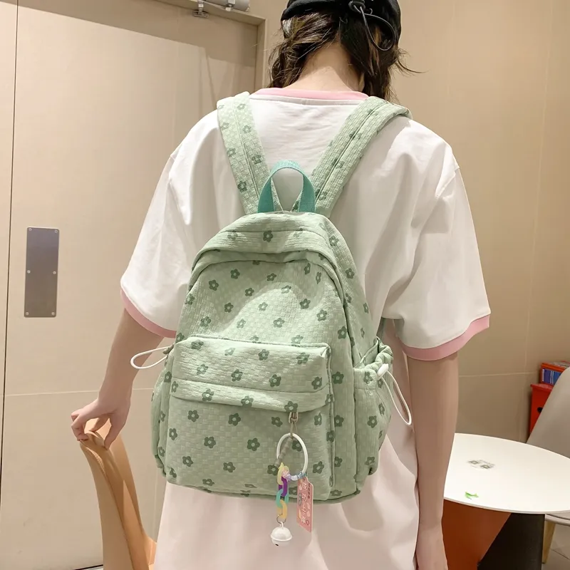 NIGEER Nylon Backpack Regular Women's Black/White/Green/Blue/Pink-27