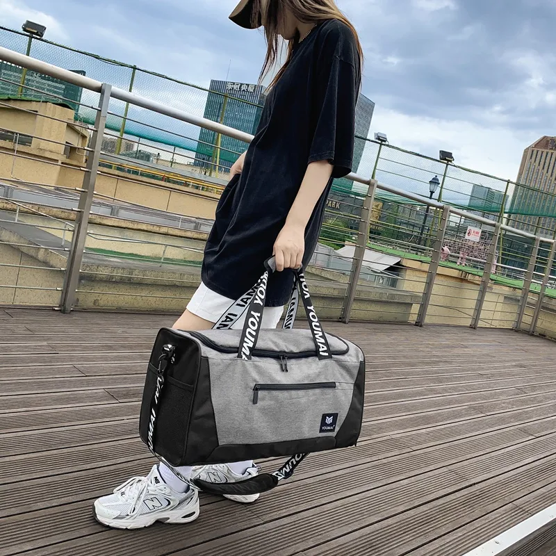 NIGEER Nylon Travel Bag Unisex Black Purple/Green/Brick Red/Gray Blue-13