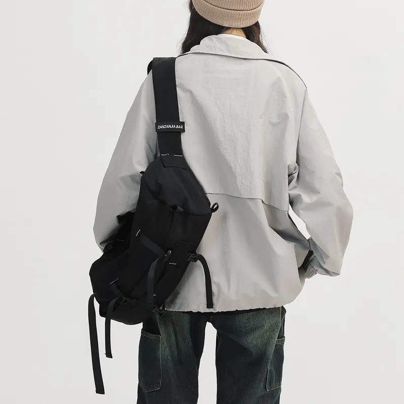 NIGEER Nylon Workwear Bag Crossbody Bag Regular Men's Black/Gray/Brown-6