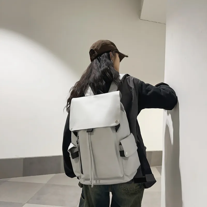 NIGEER Oxford Backpack Regular Unisex Red/Black/Light Gray/Dark Gray-10