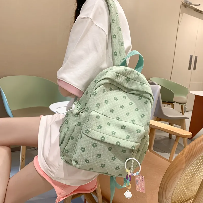 NIGEER Nylon Backpack Regular Women's Black/White/Green/Blue/Pink-6