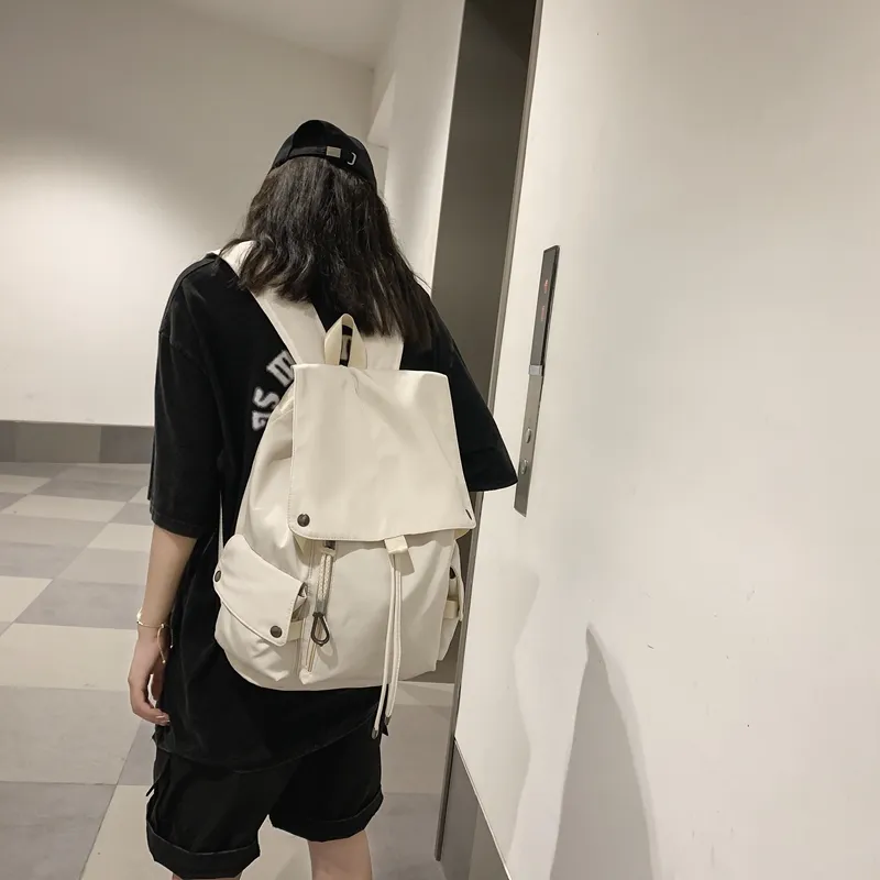 NIGEER Nylon Backpack Regular Unisex Red/Blue/Black/White-24