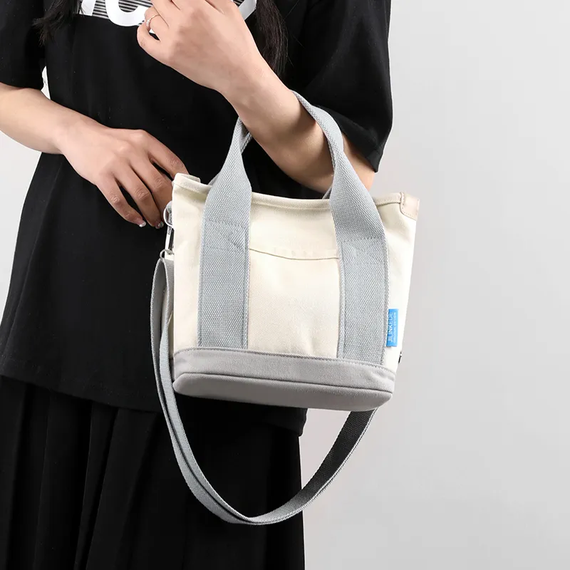 NIGEER Canvas Canvas Bag Shoulder Bag Crossbody Bag Handbag Regular Women's Brown/Khaki/Gray/Pink/Dark Blue-12