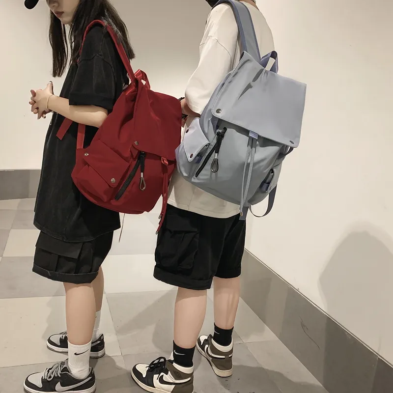 NIGEER Nylon Backpack Regular Unisex Red/Blue/Black/White-8