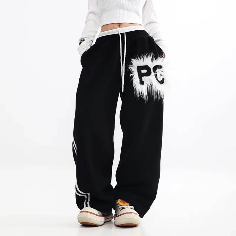 LBPC x LIANGBANPAOCAI LIANMINGKUAN Casual Pants Unisex Black-4