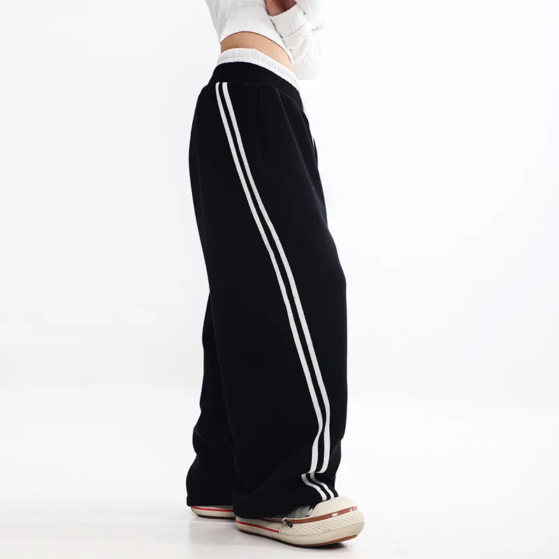 LBPC x LIANGBANPAOCAI LIANMINGKUAN Casual Pants Unisex Black-3