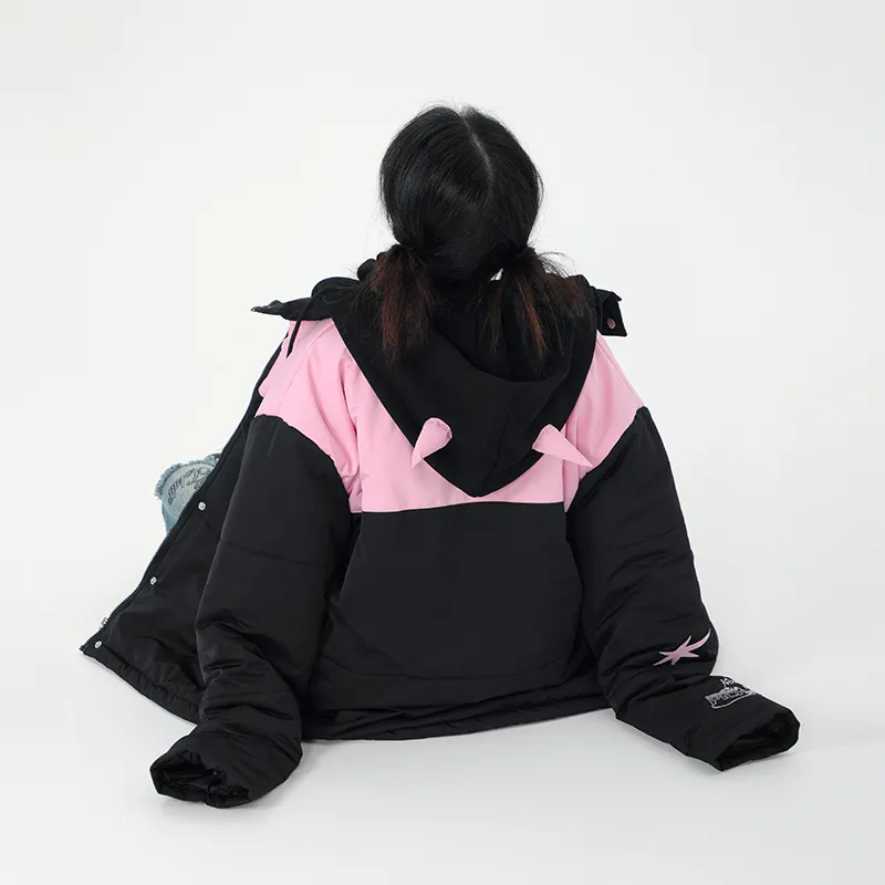 LBPC x LIANGBANPAOCAI,LIANMINGKUAN Puffer Jacket Women's Pink-3