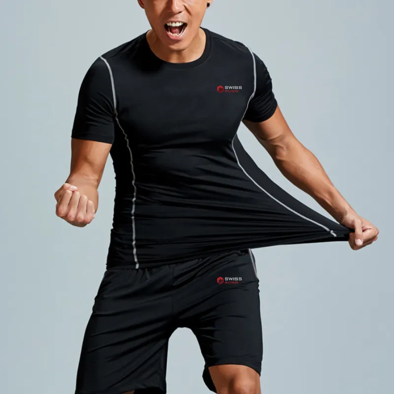 SWISS MILITARY Casual Sportswear Unisex Black-1
