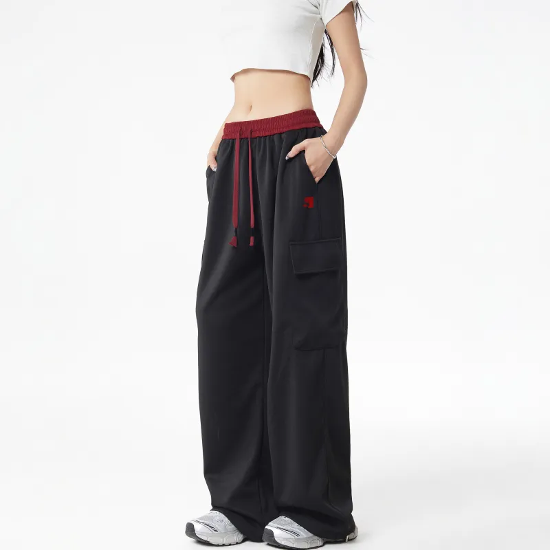 SIMPLE RIMLESS/SRME Casual Pants Unisex Black-3