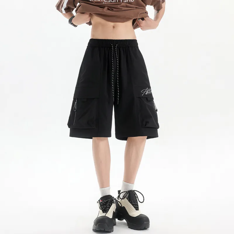 SIMPLE RIMLESS/SRME Casual Shorts Unisex-3