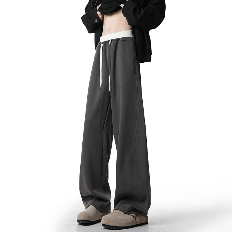 SIMPLE RIMLESS/SRME Knitted Sweatpants Unisex Navy Blue-8