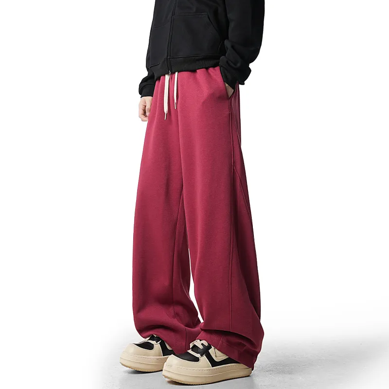 SIMPLE RIMLESS/SRME Knitted Sweatpants Unisex Navy Blue-11
