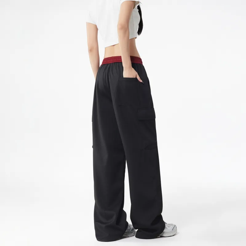SIMPLE RIMLESS/SRME Casual Pants Unisex Black-4