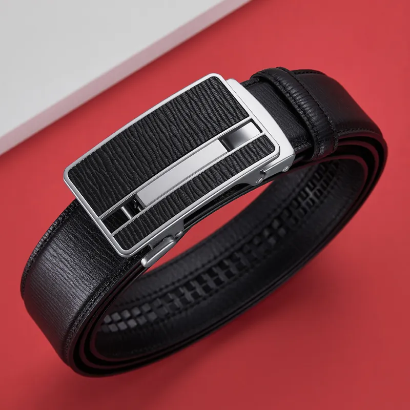 GUSKI Top Grain Cow Leather Belt, Luxury Elegance Belt Men's Width 3.5cm Gift Box Set-6