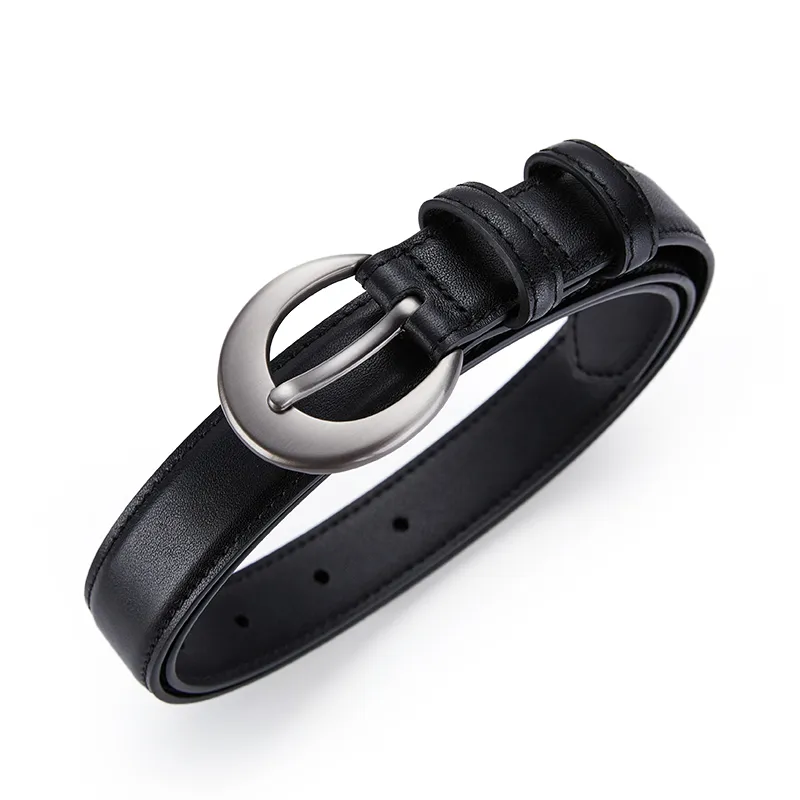 GUSKI Split Cow Leather Belts Women's Width 2.5cm-1
