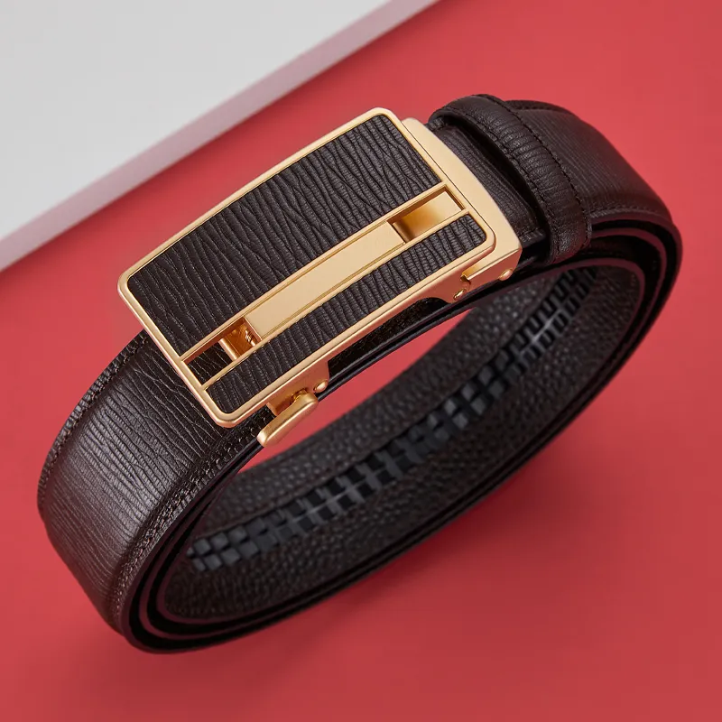 GUSKI Top Grain Cow Leather Belt, Luxury Elegance Belt Men's Width 3.5cm Gift Box Set-11