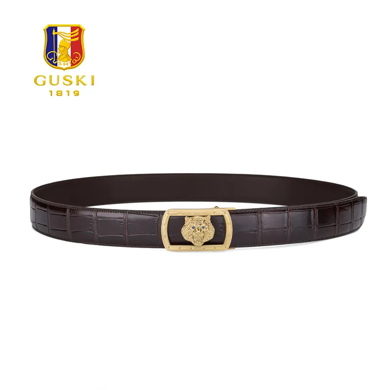 GUSKI Cow Leather Belts Men's 3.5cm-5