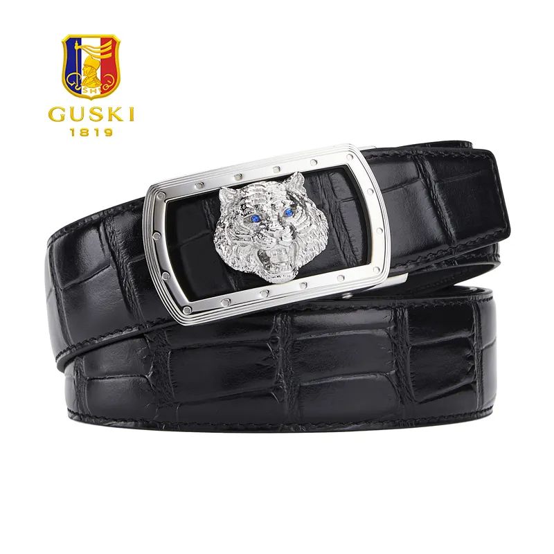 GUSKI Cow Leather Belts Men's 3.5cm-11