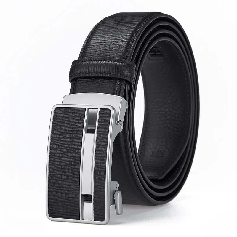 GUSKI Top Grain Cow Leather Belt, Luxury Elegance Belt Men's Width 3.5cm Gift Box Set-7