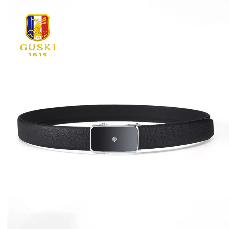 GUSKI Cow Leather Belts Men's 3.5cm-14