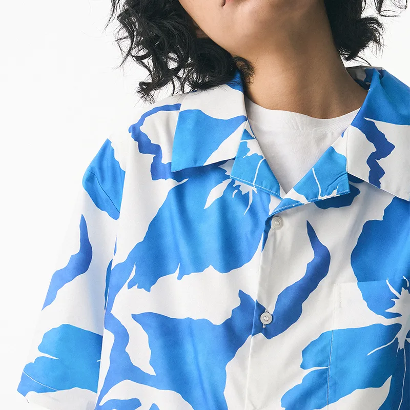 EMPTY REFERENCE x REVERSE IRONY Shirt Unisex Blue-4