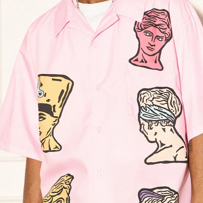 EMPTY REFERENCE x REVERSE IRONY Shirt Unisex Pink-4
