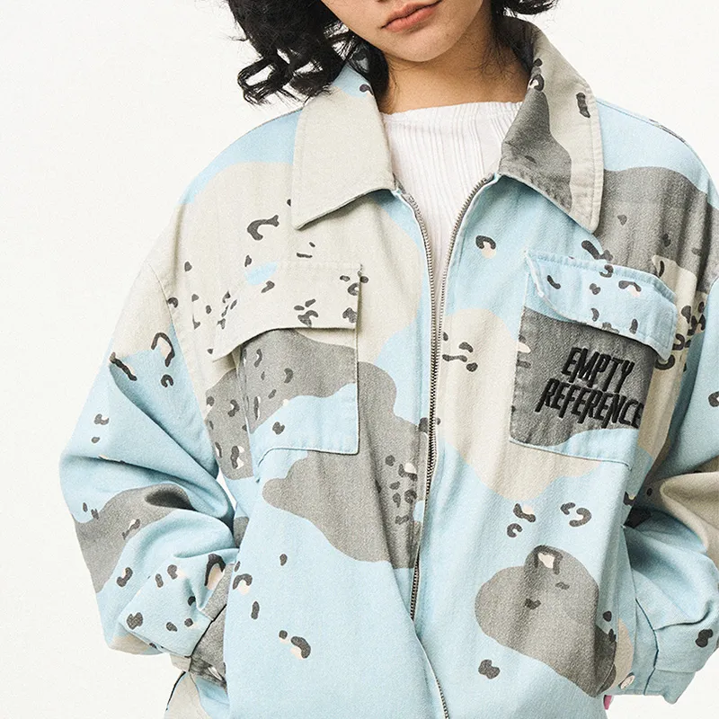 EMPTY REFERENCE Jackets Coats Unisex Blue-3