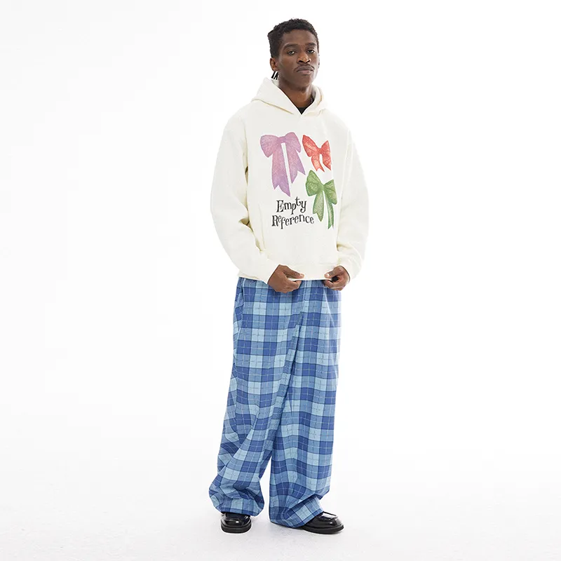 EMPTY REFERENCE Casual Pants Unisex Blue-4