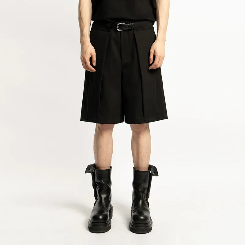 EMPTY REFERENCE x STUBBORN VISION Casual Shorts Unisex Black-1