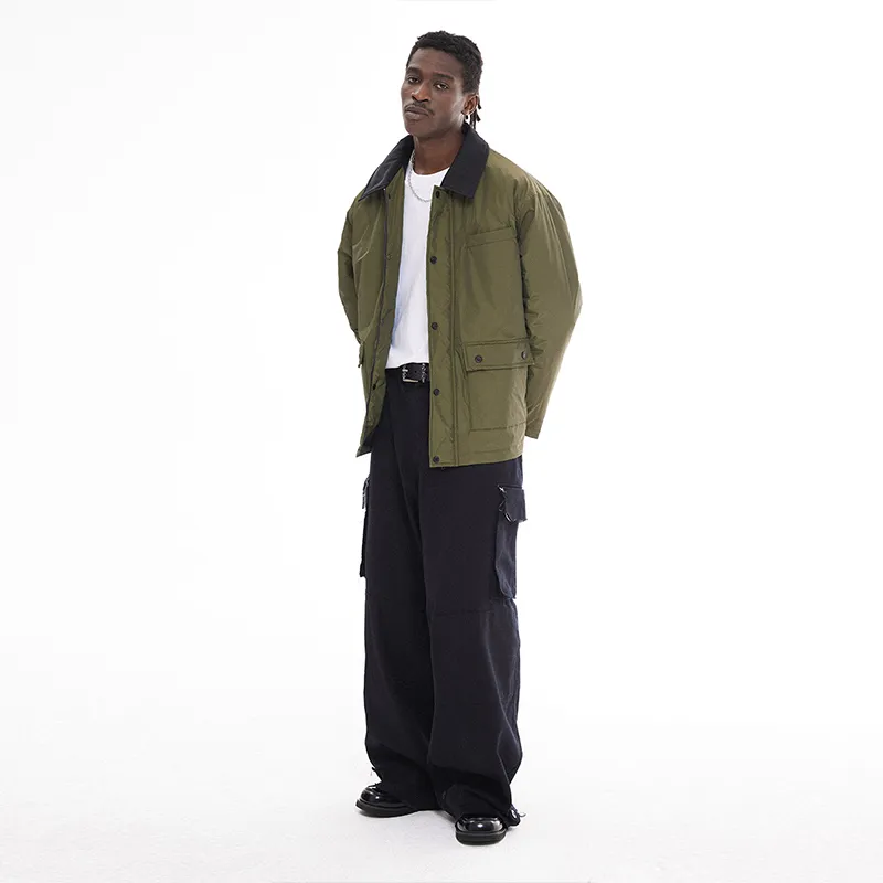 EMPTY REFERENCE Puffer Jacket Unisex Green-6