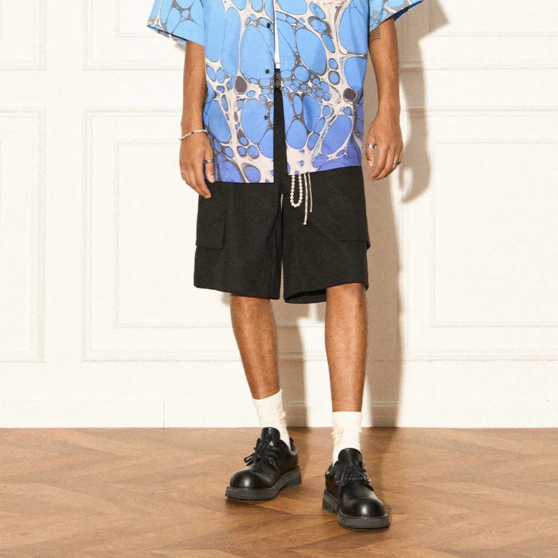 EMPTY REFERENCE Cargo Shorts Unisex Black-4