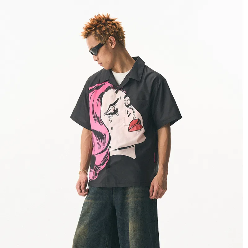 EMPTY REFERENCE x REVERSE IRONY Shirt Unisex Black-4