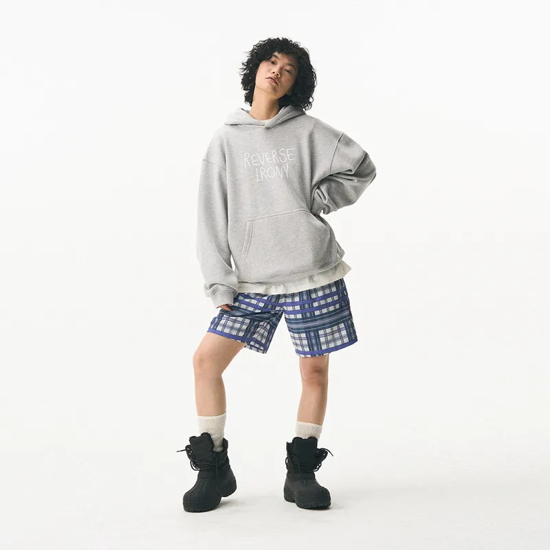 EMPTY REFERENCE x REVERSE IRONY Casual Shorts Unisex Blue-2
