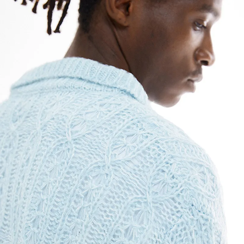 EMPTY REFERENCE Sweater Unisex Blue-4