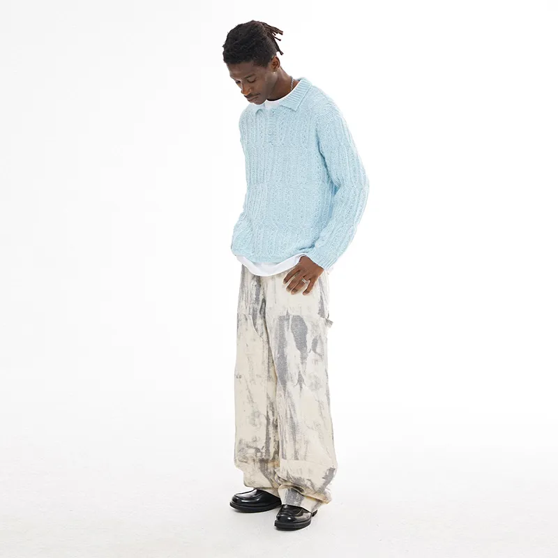 EMPTY REFERENCE Sweater Unisex Blue-5