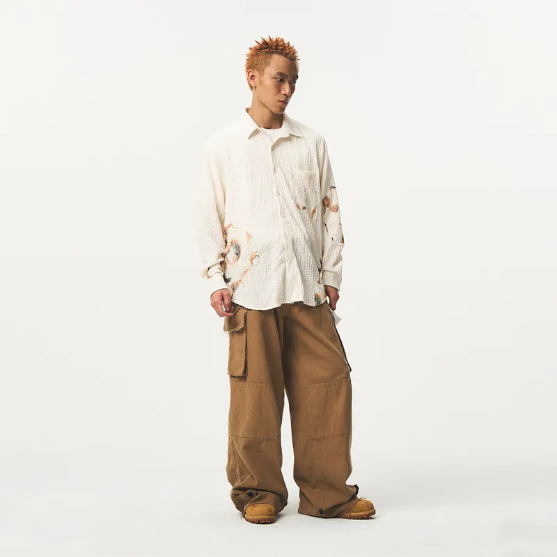 EMPTY REFERENCE Shirt Unisex Beige-3
