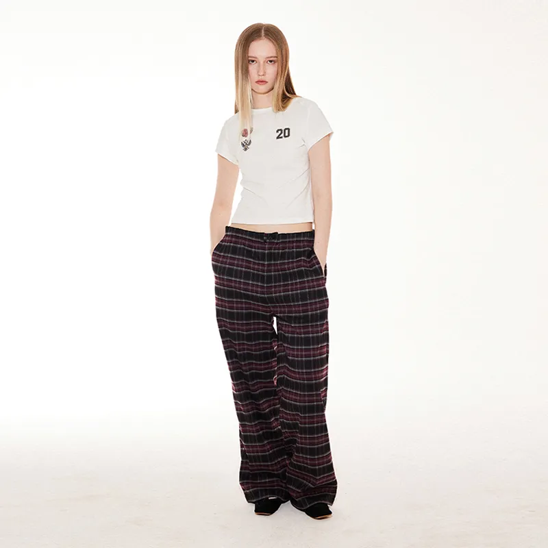 EMPTY REFERENCE Casual Pants Unisex Purple-2