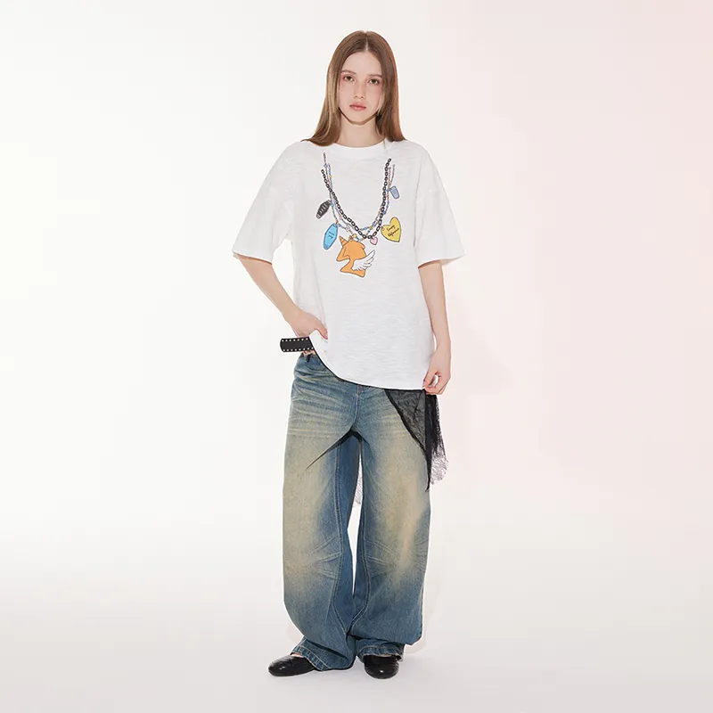 EMPTY REFERENCE T Shirts Unisex White-3