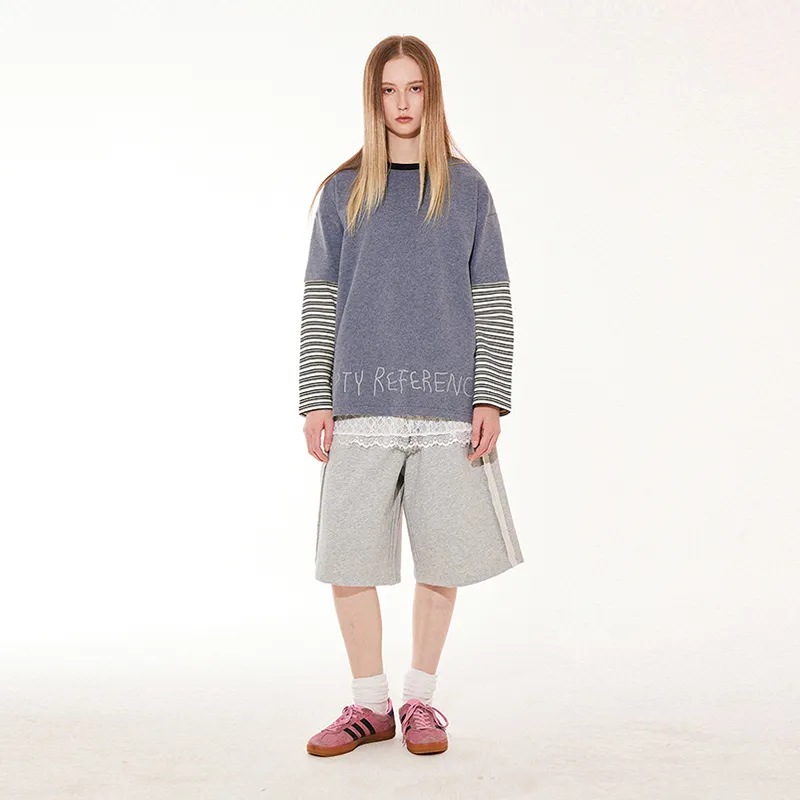 EMPTY REFERENCE Casual Shorts Unisex Gray-2