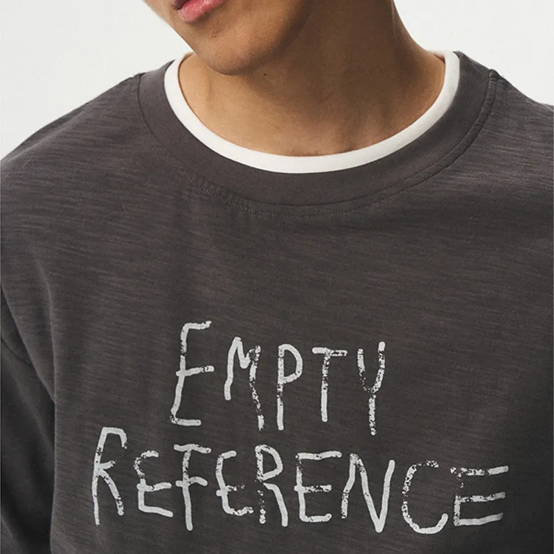 EMPTY REFERENCE T Shirt Unisex Gray-2