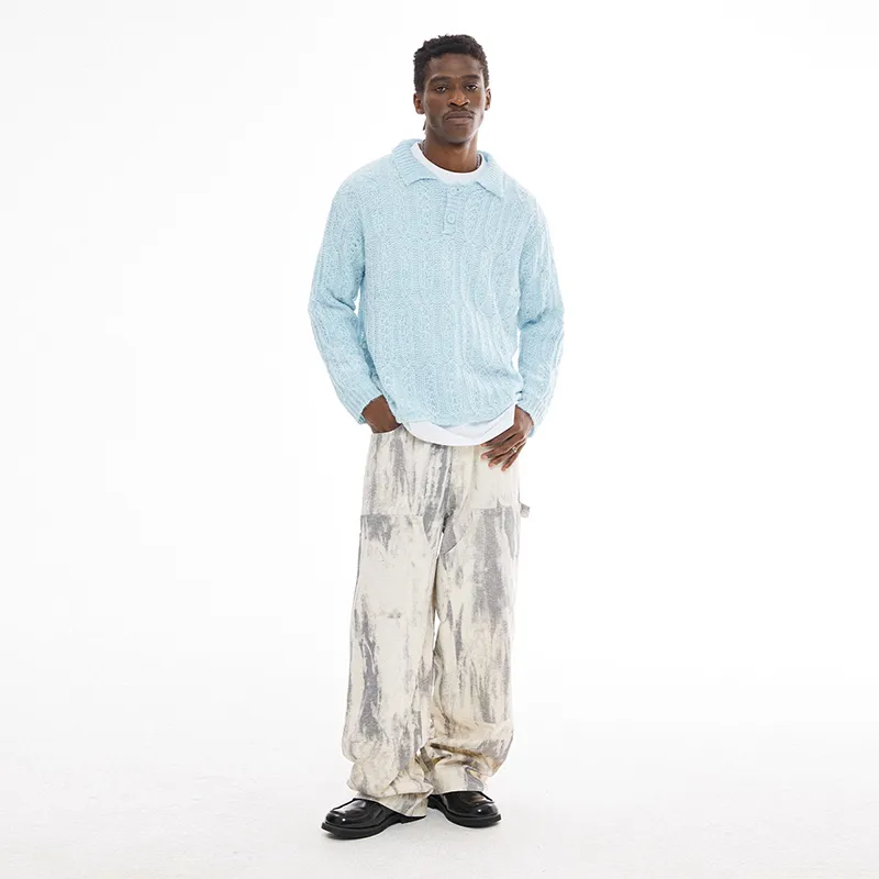 EMPTY REFERENCE Sweater Unisex Blue-2
