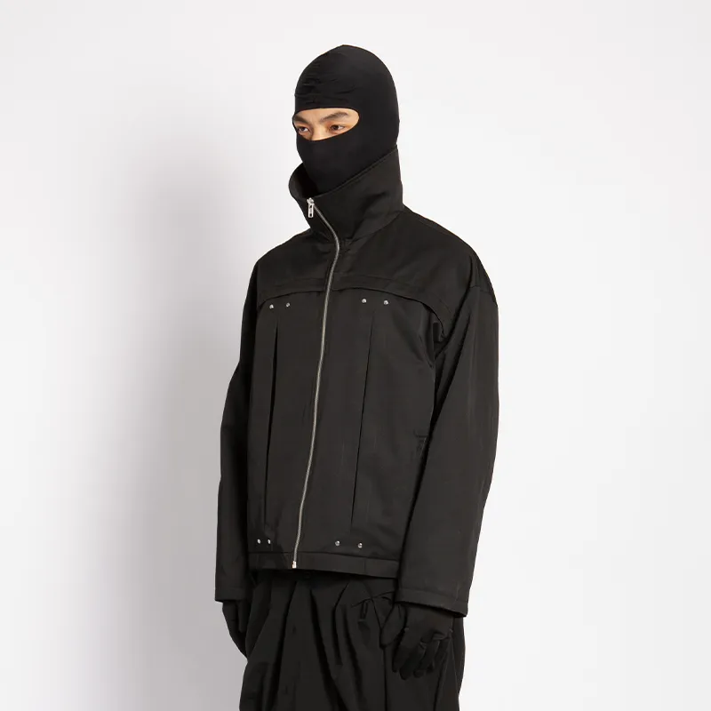 EMPTY REFERENCE x STUBBORN VISION Jacket Unisex Black-3