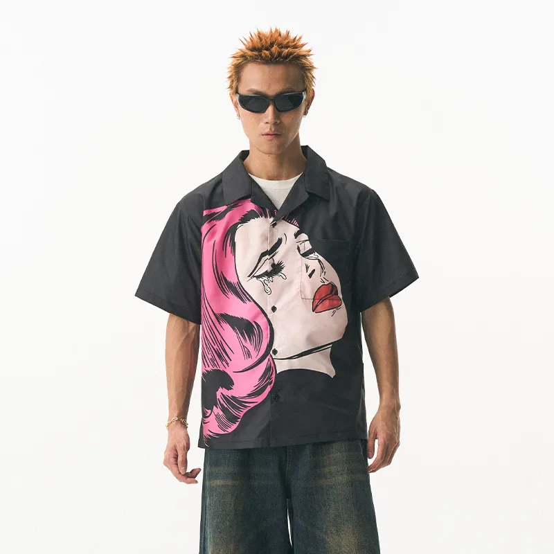 EMPTY REFERENCE x REVERSE IRONY Shirt Unisex Black-3