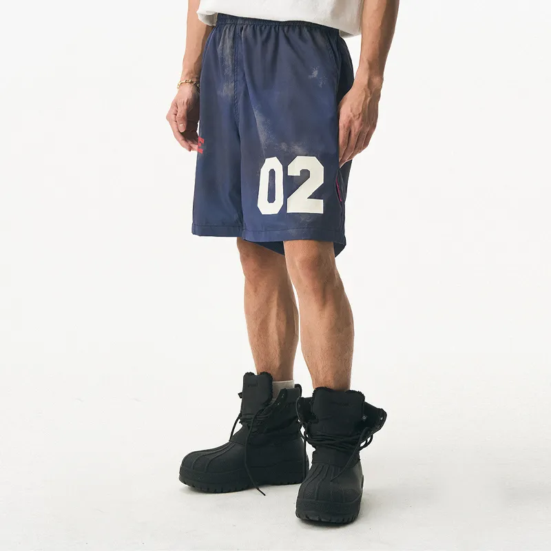 EMPTY REFERENCE x REVERSE IRONY Casual Shorts Unisex Blue-5