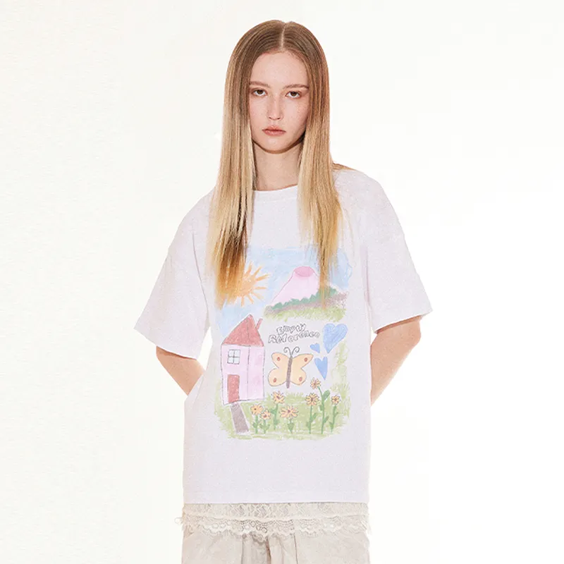 EMPTY REFERENCE T Shirts Unisex White-3