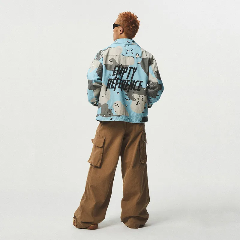 EMPTY REFERENCE Jackets Coats Unisex Blue-5