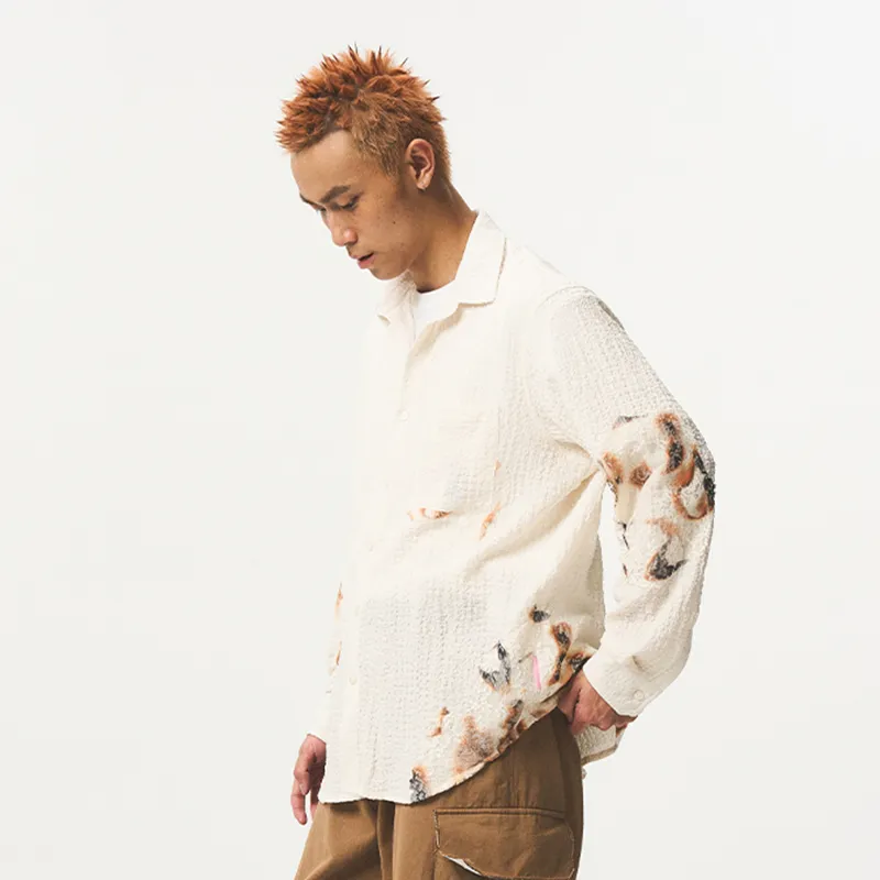 EMPTY REFERENCE Shirt Unisex Beige-4