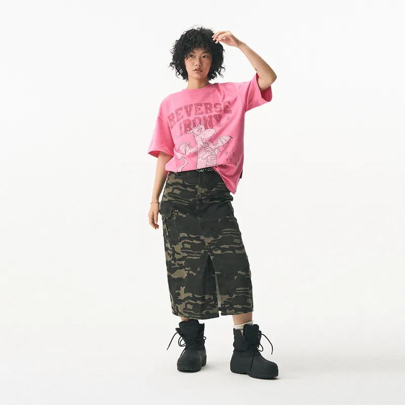 EMPTY REFERENCE x REVERSE IRONY T Shirt Unisex Pink-3