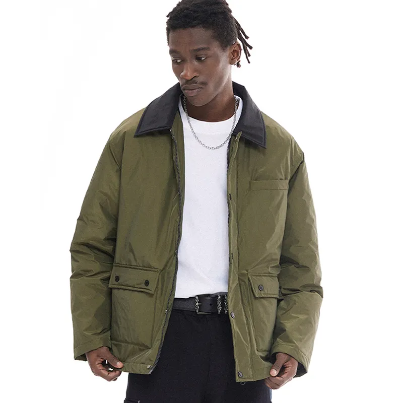 EMPTY REFERENCE Puffer Jacket Unisex Green-5