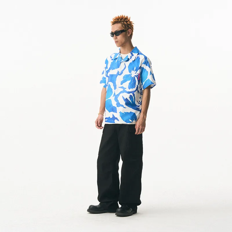 EMPTY REFERENCE x REVERSE IRONY Shirt Unisex Blue-2
